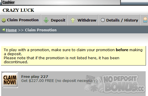 Fruitland $ 1 Einzahlung 2025